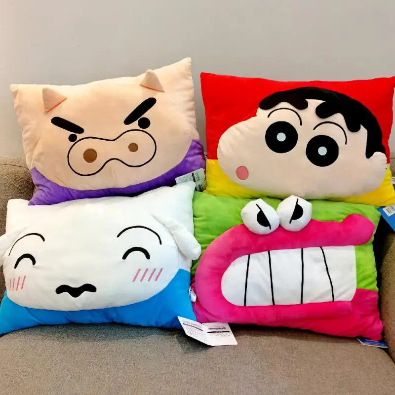 

2023 Crayon Shin-Chan мультяшная плюшевая заполненная Подушка креативное украшение комнаты анимационные периферийные куклы подарок для мальчиков и девочек