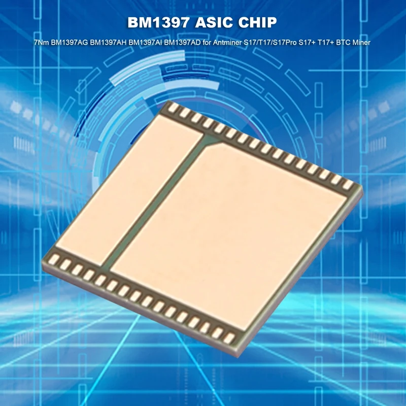 

BM1397 7Nm ASIC Chip BM1397AG BM1397AH BM1397AI BM1397AD For Antminer S17/T17/S17pro S17+ T17+ BTC Miner