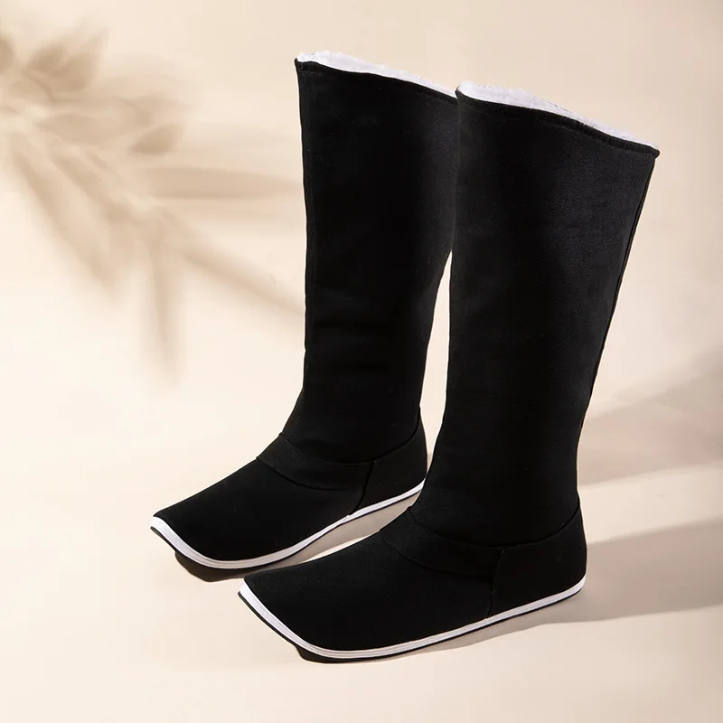 CY436 2024 зимние новые стильные свадебные туфли Hanfu Opera хлопковые ботинки для мужчин