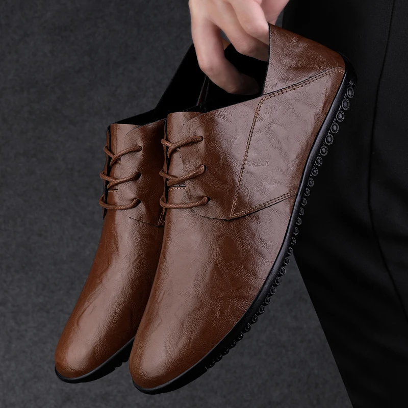 

Leather Moccasins Men'S Shoes Men Comfy Drive Men's Casual Shoes Men Loafers Shoes Spring Fashion Boat Footwear Man Brand