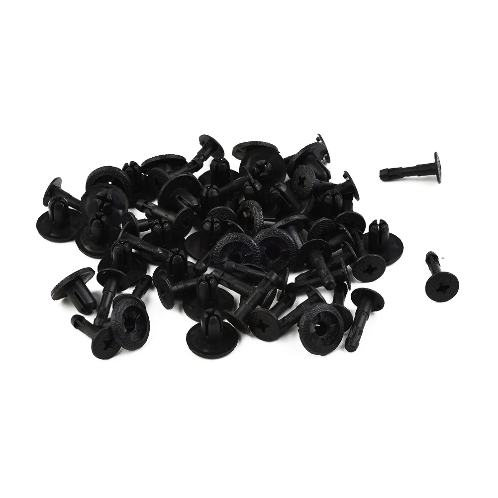 

30 шт. пластиковые винты для автомобильного бампера крыла черные заклепки автомобильные крепежные зажимы для Honda крепежные зажимы обтекатель 90683-GR1-003 90683-MBW
