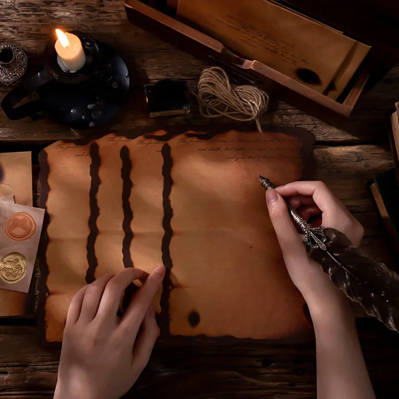 

Конверт в стиле ретро с надписью, подарочное приглашение ручной работы, подходящая винтажная крафт-бумага, скрапбукинг, пеньковая веревка, капельная печать, 11*15 см, 1 упаковка