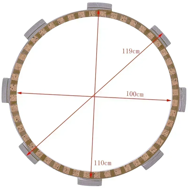 Мотоциклетные аксессуары Kelaf волоконная фрикционная пластина сцепления для Honda