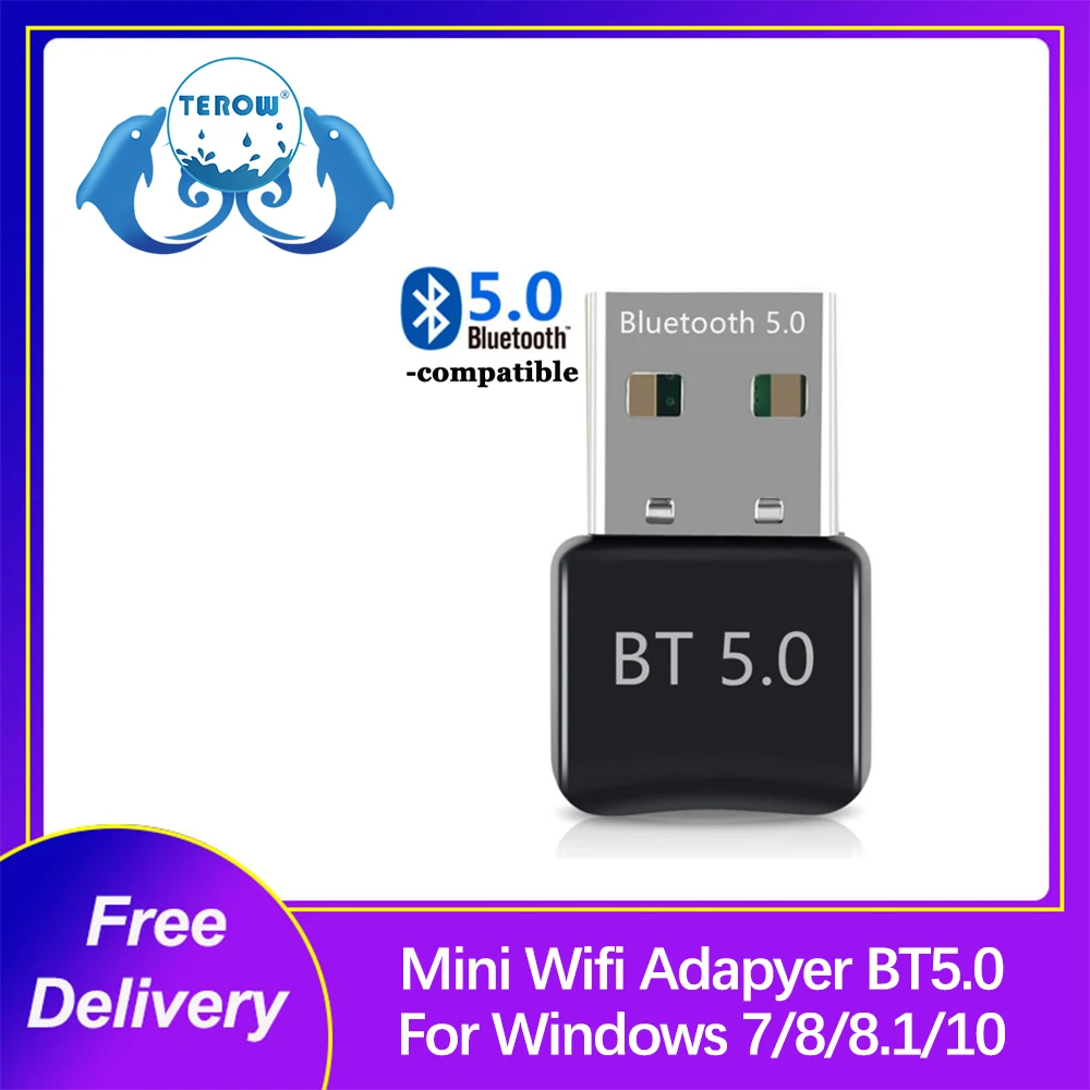

Беспроводной Bluetooth-адаптер TEROW Mini, USB BT 5,0 + EDR Rtl8761buv, чип BT, USB-ключ для планшетов/ПК/настольных ПК