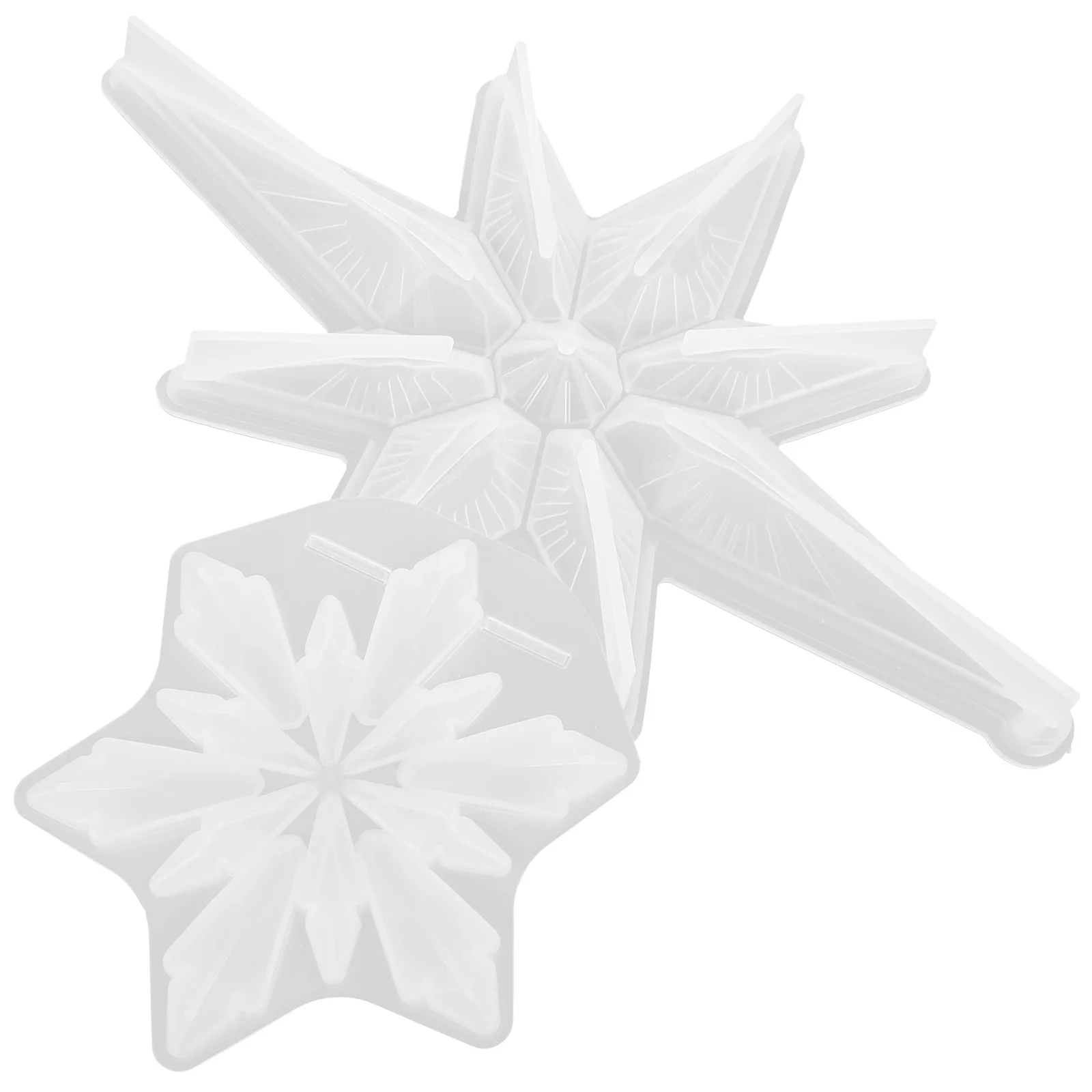 

2 Pcs Snowflake Silicone Molds Nativity Craft Para Chocolate De 5 Dollars Snowflake Epoxy Molds Snowflake Resin