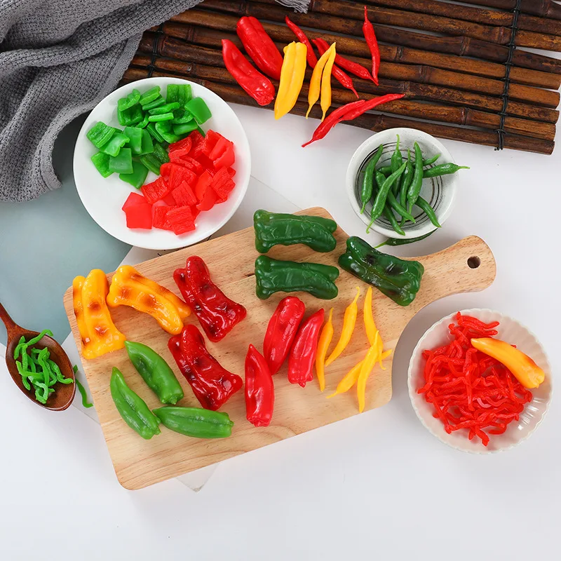 Имитация Чили Искусственный перец искусственные овощи модель украшения Еда