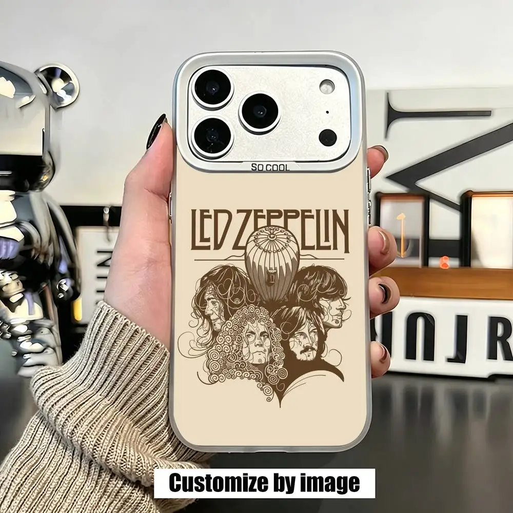 Крутой чехол для телефона с LED-подсветкой в стиле группы Led Zeppelin для iPhone 17, 16, 15, 14, 13, 12, 11 Plus, Pro Max, XS, красочный серебристый чехол-накладка (art.: 3920db0b6cd0b) - 3920db0b6cd0b