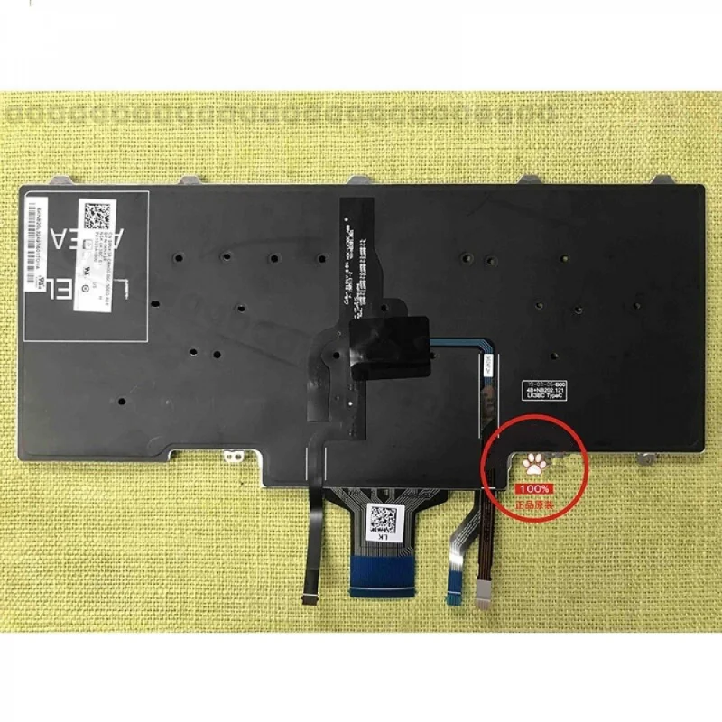 Новая оригинальная клавиатура для ноутбука AZA+ с подсветкой, PN:6NK3R  06NK3R, с синим трекпойнт-указателем и двойными кнопками для Dell Latitude 7490 5490 5 (art.: 3920db28c8705) - 3920db28c8705