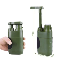 simple outdoor individual water purifier portable purification system camping wilderness survival with 0 01 micron filter pump