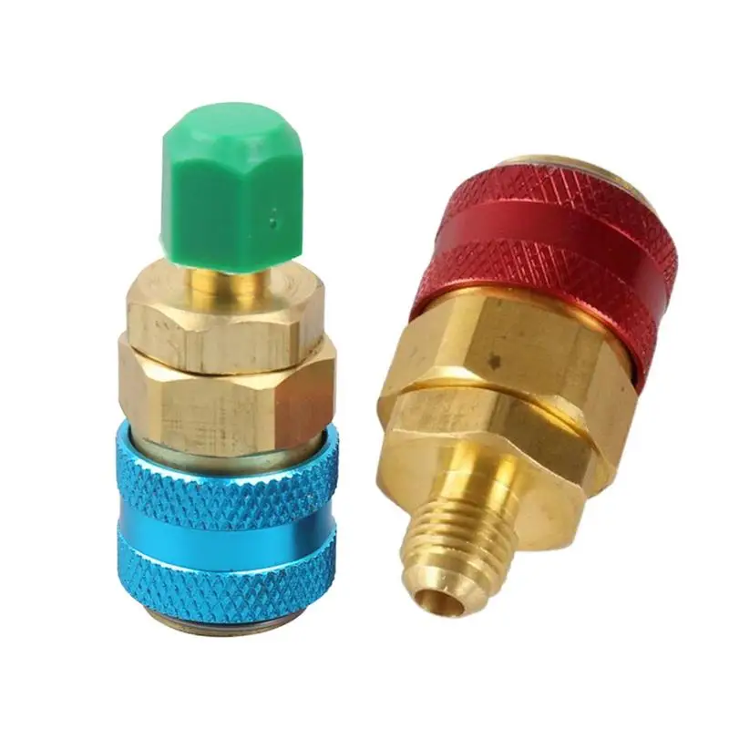 

R1234YF To R134a Quick Coupler Car Hose Adapter Fittings Connector Automobile Air-Conditioning Fitting Car Accessories 1 Pair