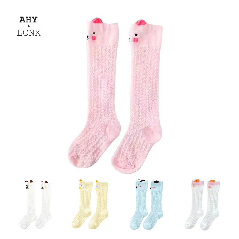 

Summer Mesh Children Baby Socks For Girls Boys Child Socks Cotton Anti-mosquito Kids Hollow Sock Knee High Socks 0-3Y Wholesale