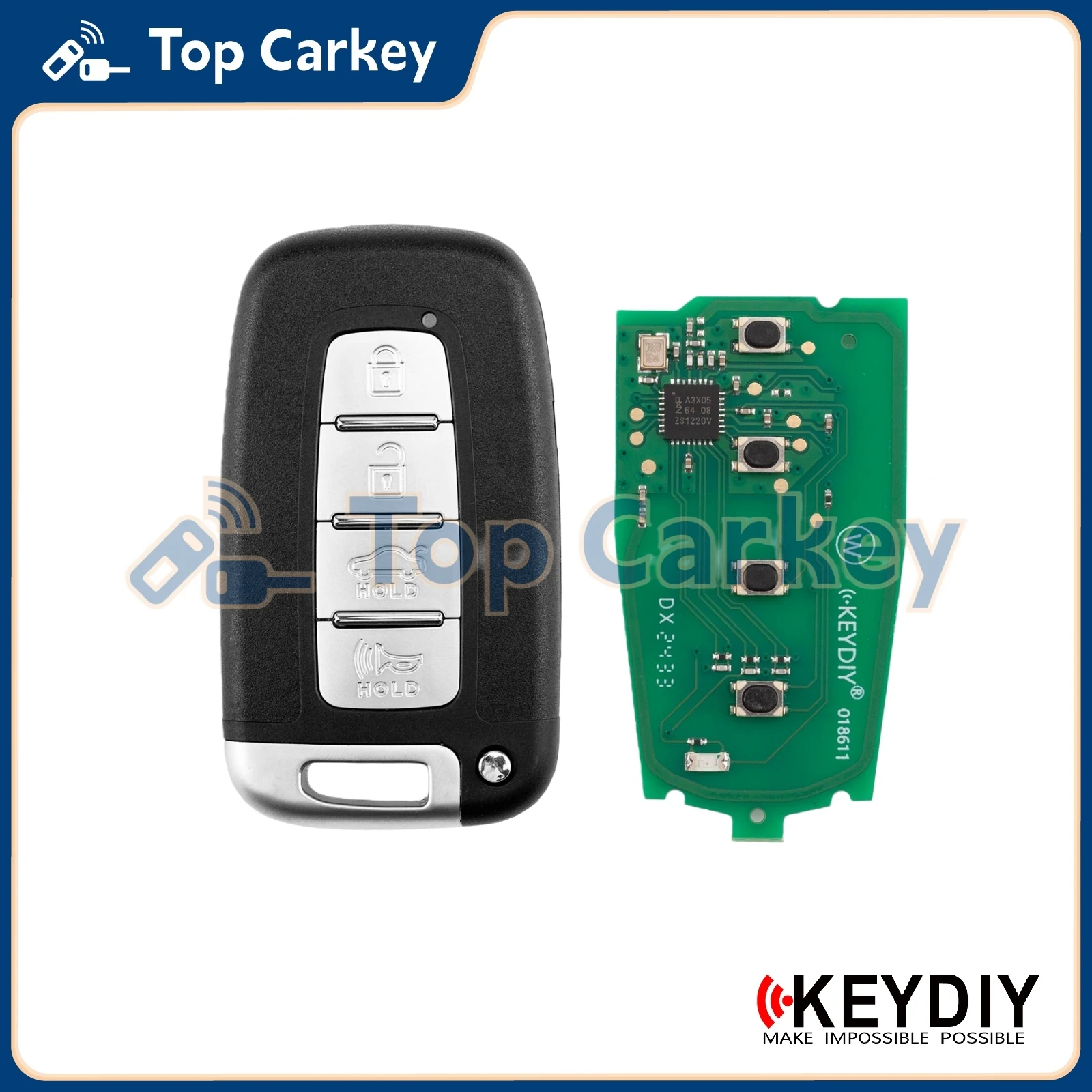 

Универсальный смарт-ключ KEYDIY KD ZB04-3 ZB04-4, совместимый с Hyundai Elantra, Sonata, Reina, Verna, Tucson