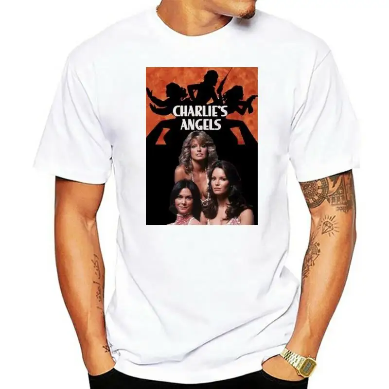 

New Charlie'S Angels 1970S Classic Tv Show Men'S Black T-Shirt Size S-5Xl Full-Figured Tee Shirt