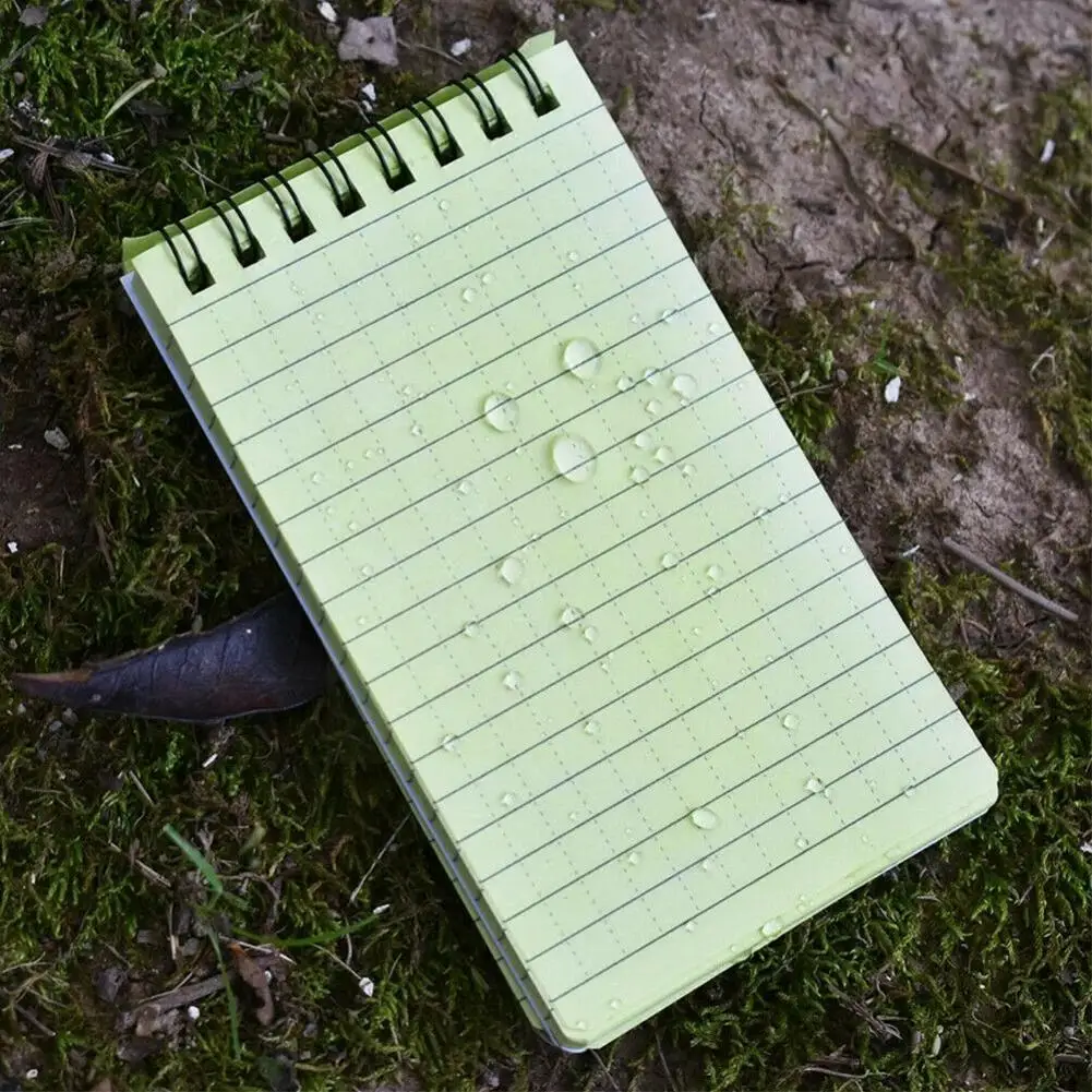 

Тактическая записная книжка, 1 шт., для любой погоды, для студентов, записная бумага, водонепроницаемые аксессуары