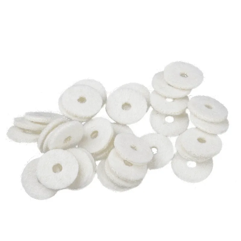 

90PCS 1MM/2MM Piano Washer Felt Piano Repair Tool Part Felt Ring Pad Woollen Washers Piano Tuning Musical Instrument Accessories