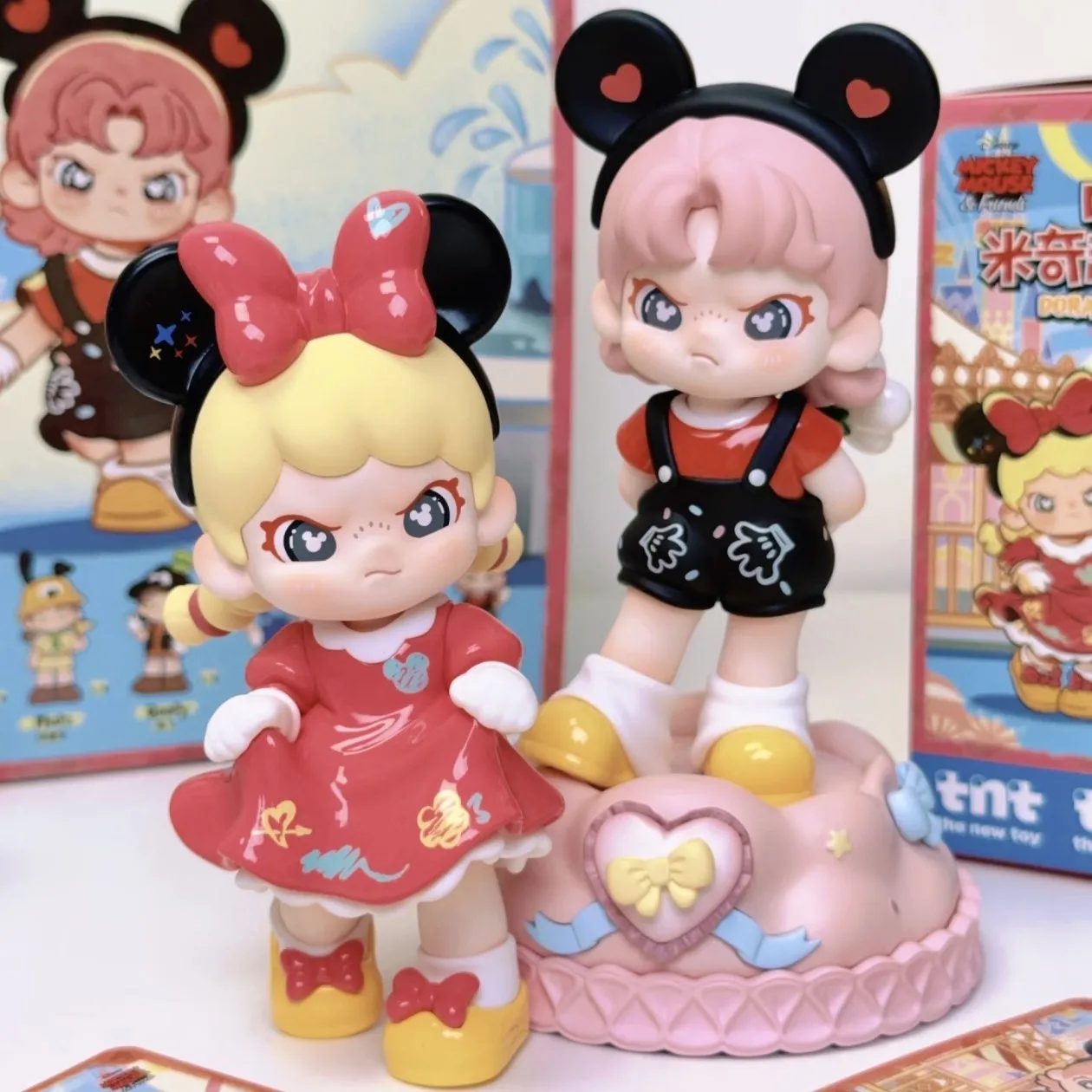 Фото Новая коллекционная фигурка Toptoy Dora Co Branded Mickey Fantasy Time Blind Box: модная арт-игрушка, украшение, подарок для энтузиастов №5