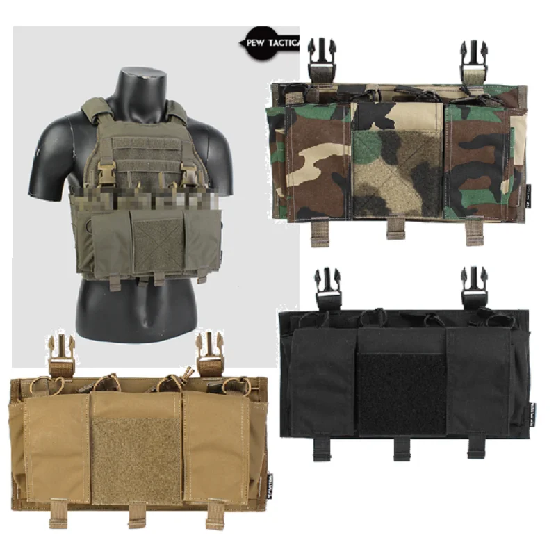 Outdoor Sports Hunting Vest Quad 5.56 Quadruple Multipurpose Front Attack Panel Equipment