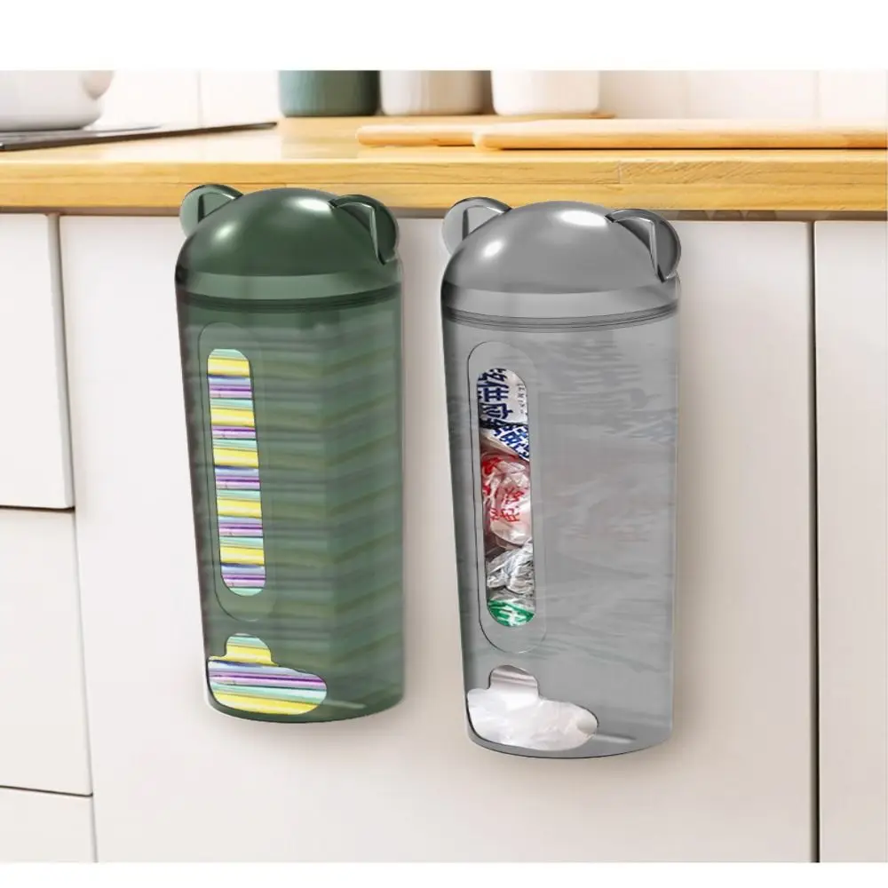 

Removable Bathroom Trash Bags Portable Wall Hanging Plastic Holder Organizer 3 Colors Plastic Bag Kitchen Accessories