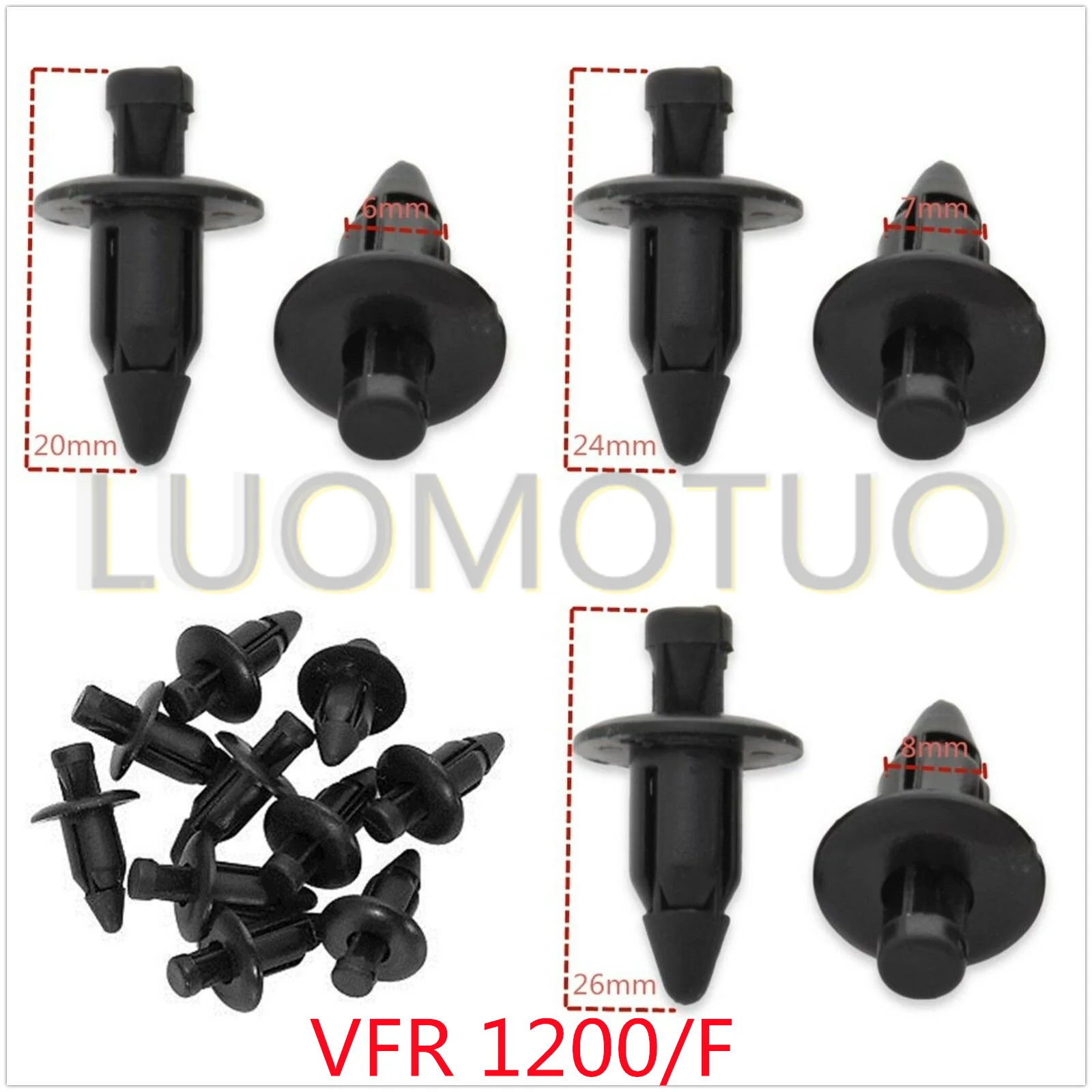 

Fairing Bolts Kit Bodywork Plastic Expansion Screw Spike Bolts Nuts Fit For HONDA VFR 1200/F 2010-2016