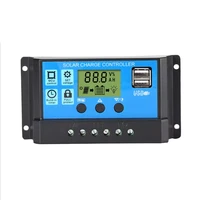 solar charger controller 60a 50a 40a 30a 20a 10a 12v 24v battery charger lcd dual usb solar panel regulator for max 50v