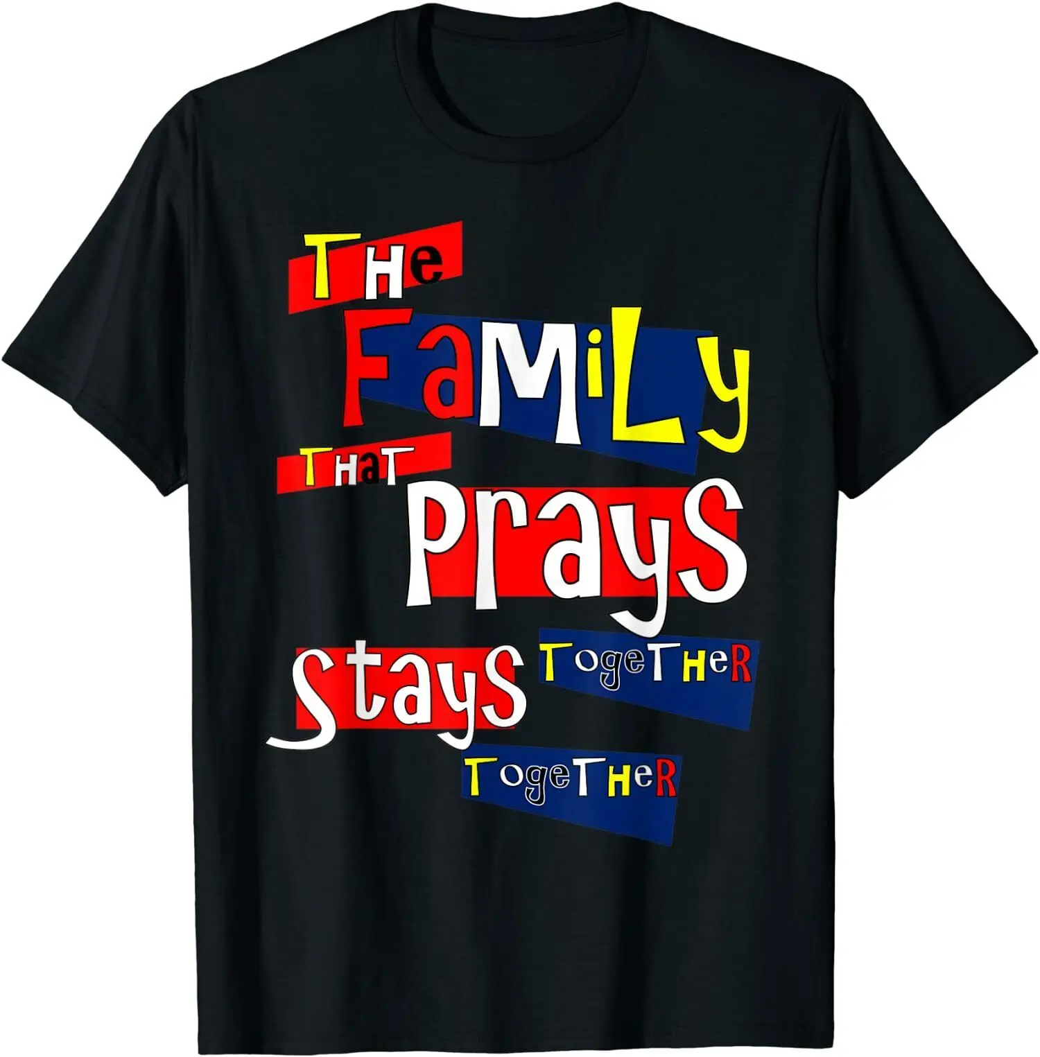 

Fun Family Prayer Family That Prays Ulzzang Gothic Tops Men Short Sleeve Print T Shirt Casual O-Neck Summer Harajuku Mens Tshirt