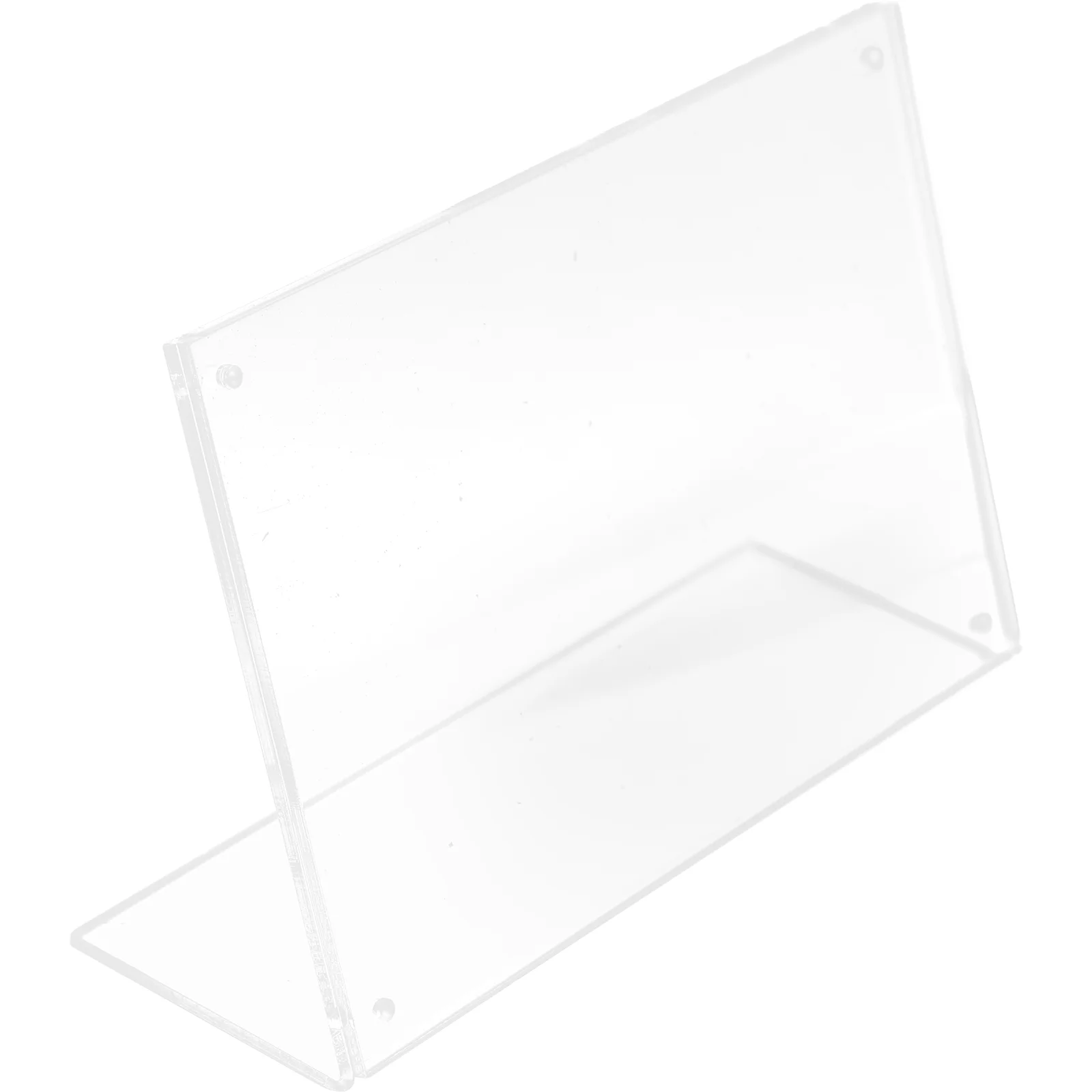 

Acrylic Price Tag Clear Sign Holder Desktop Stand Display Standing Stands Holders Wedding Signage