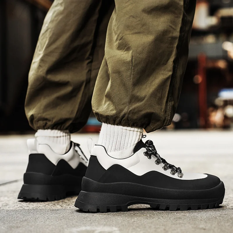 Весенне-осенняя вулканизированная обувь мужские кроссовки на платформе