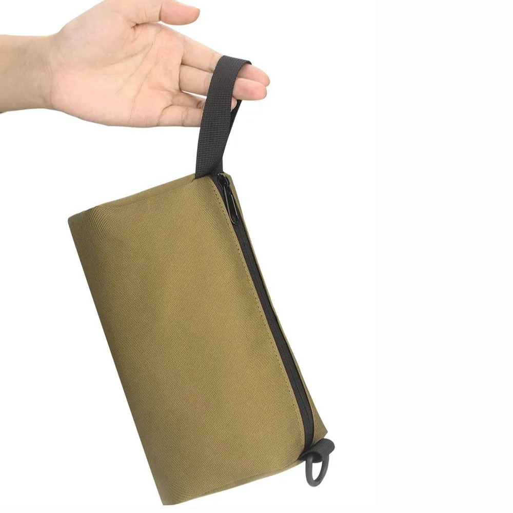 

Тактическая Сумка цвета хаки для хранения на открытом воздухе, портативная Водонепроницаемая маленькая сумка для инструментов, прочная оксфордская сумка для хранения повседневного использования, уличная
