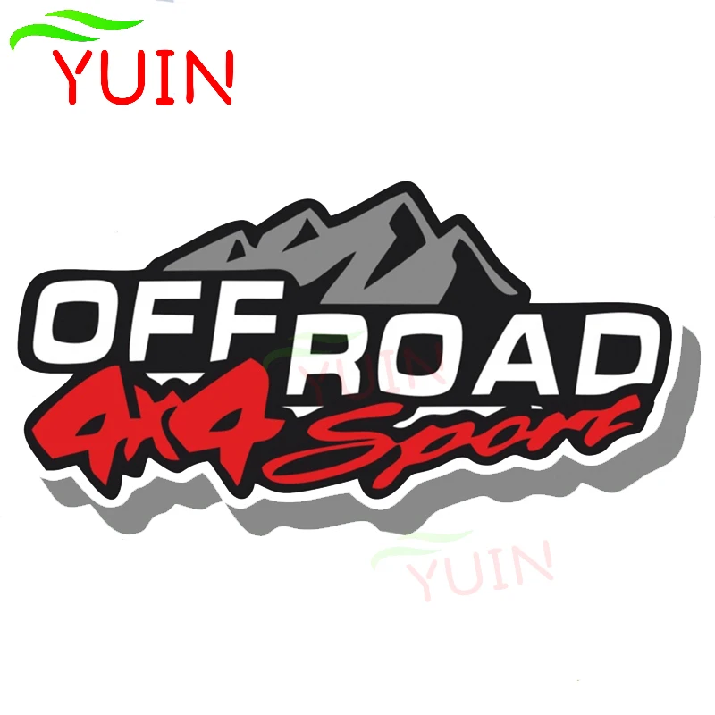 

YUIN Car Sticker Off Road 4X4 Sport Auto Decals Fshion PVC Decorative Accessories Creative Waterproof Motorcycle Decal 20*11cm