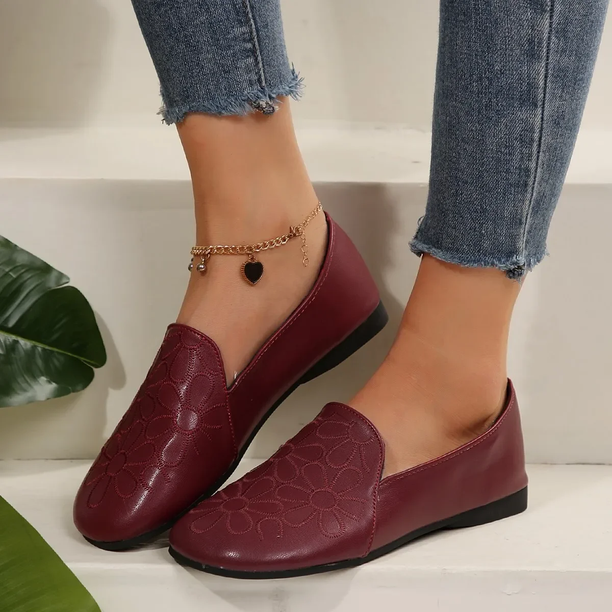 Arge Size модные осенние туфли для женщин новый стиль женская обувь на плоской