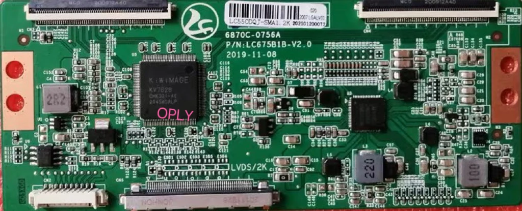 

Сборная плата T-con, логическая плата 6870C-0756A LC6752B-V2.0 4K к 2K4LC490DGJ-SKA4