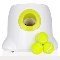 2022 new arrival pet toys tennis launcher automatic throwing machine pet ball throw device pet interactive machine