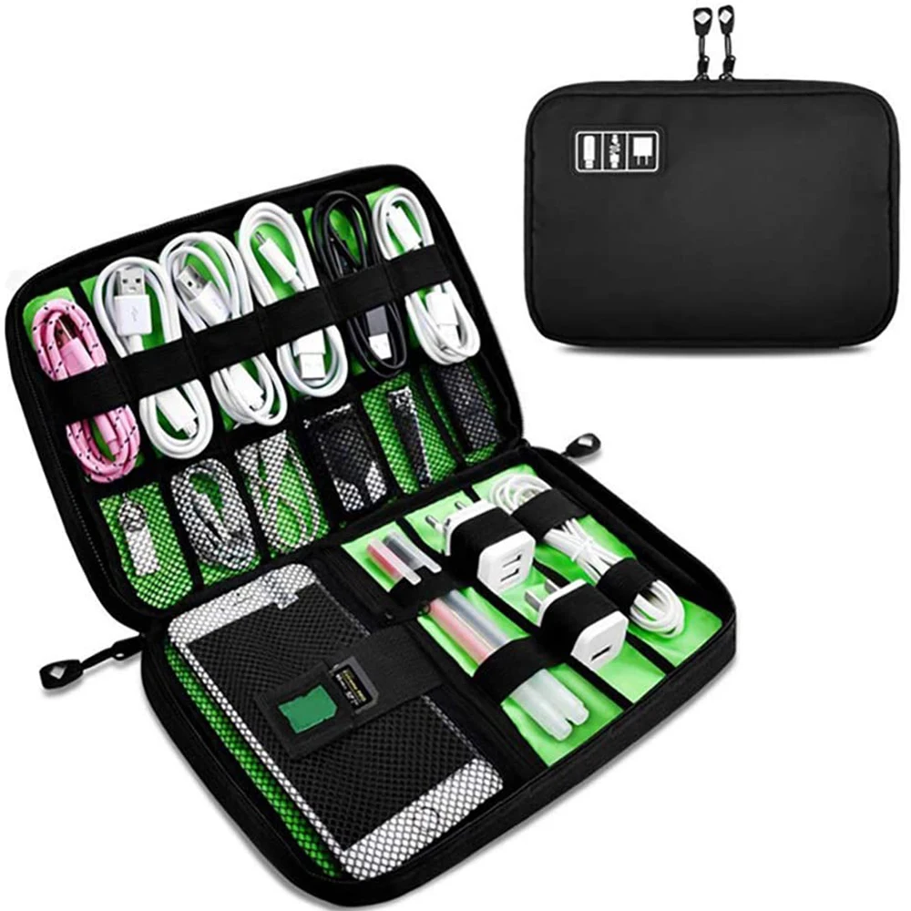 

Cable Organizer Electronic Accessories Bag Travel Waterproof Storage Bag Cases For IPad Mini Kindle Hard Drives Cables Chargers