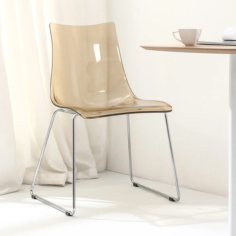 

Acrylic Modern Chairs Comfortable Aesthetic Unique Practical Floor Reading Chair Office Bar Cadeira Gamer Home Furniture WJ40XP