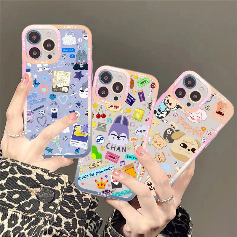 

Kpop Stray--kids S-skzoo Phone Case For IPhone 14 13 12 11 Pro Max Mini X Xs XR 6 7 8 Plus SE 2020 Transparent Case