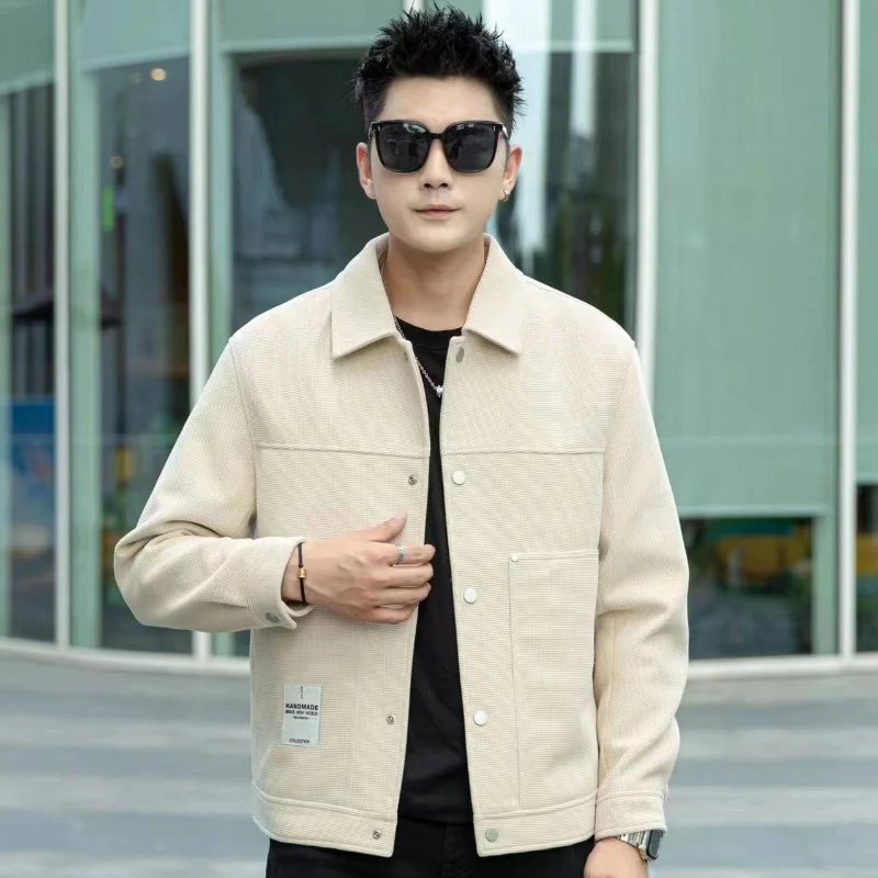 

2023SS Jackets for Men Designer Clothing Light Business Pure Colour Lapel Jacket Top Quality Cotton Luxury Clothing Streetwear