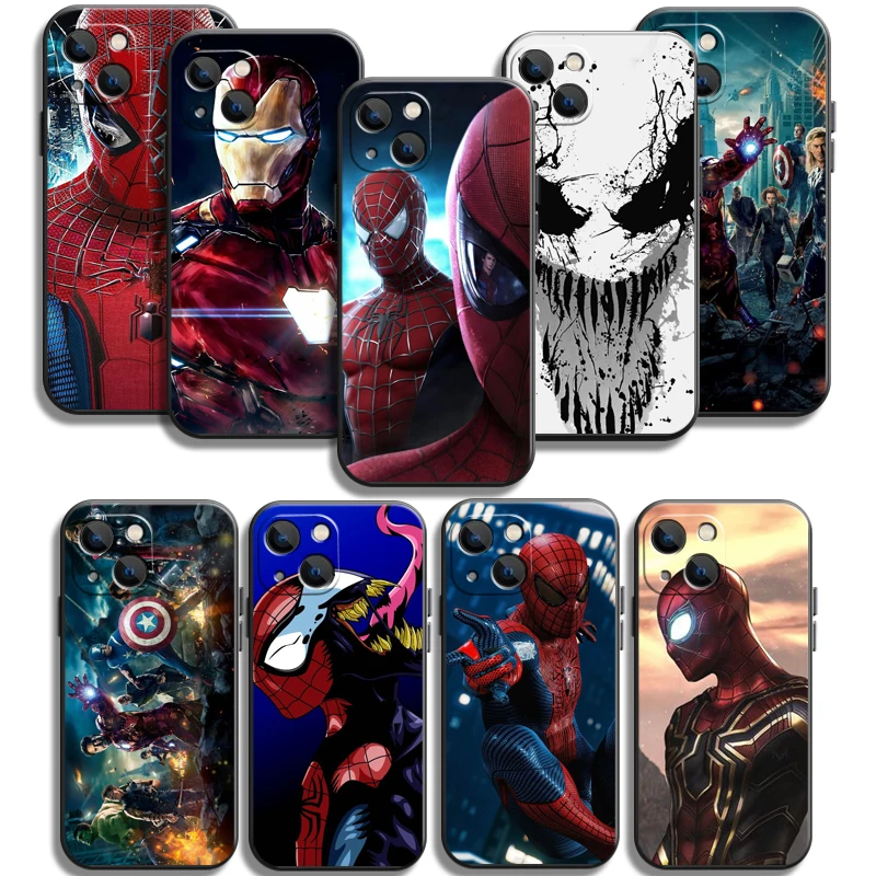 

Marvel Spiderman Phone Cases For iPhone 7 8 SE2020 7 8 Plus 6 6s 6 6s Plus X XR XS MAX Carcasa Soft TPU Funda Back Cover Coque