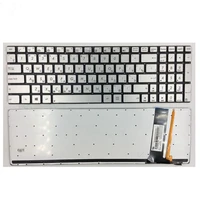 ru russia laptop replacement keyboard for asus n56 n550 n56v u500vz n76 n76vm n76vj silver backlitwin8 oem