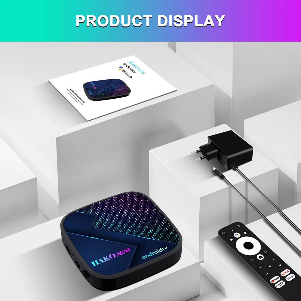 

Сетевая телеприставка медиаплеер приемник Amlogic S905Y4 Android ТВ телеприставка DDR4 2 ГБ 8 ГБ Bluetooth Совместимость 5,0 для дома