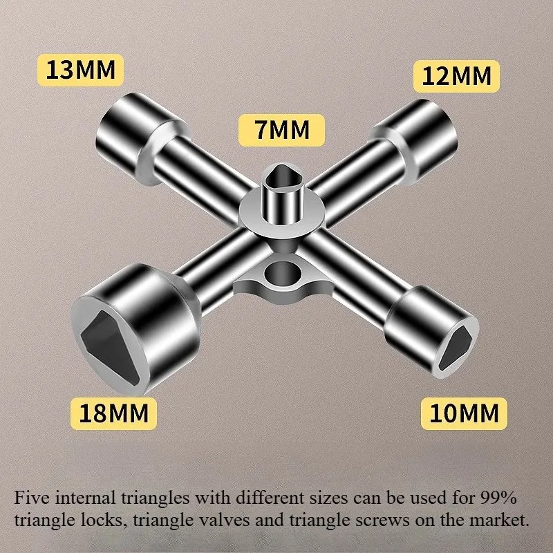 

Многофункциональный треугольный ключ, счетчик воды, электрический ключ для шкафа управления, ключ для крана