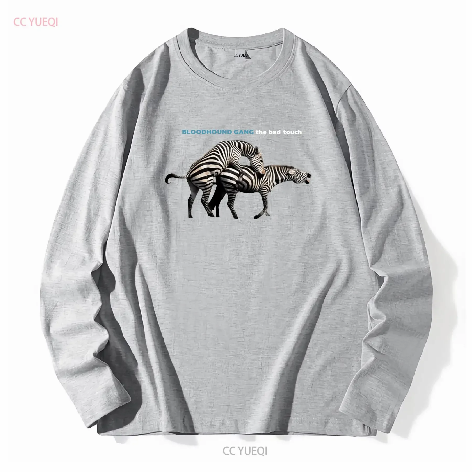 Фото Футболка BLOODHOUND GANG Bad Touch Zebras, полный размерный ряд от S до 5XL, LL1244, винтажная, с эффектом потертости, универсальная, дышащая, с графическим принтом, уличная одежда, мягкая. №4