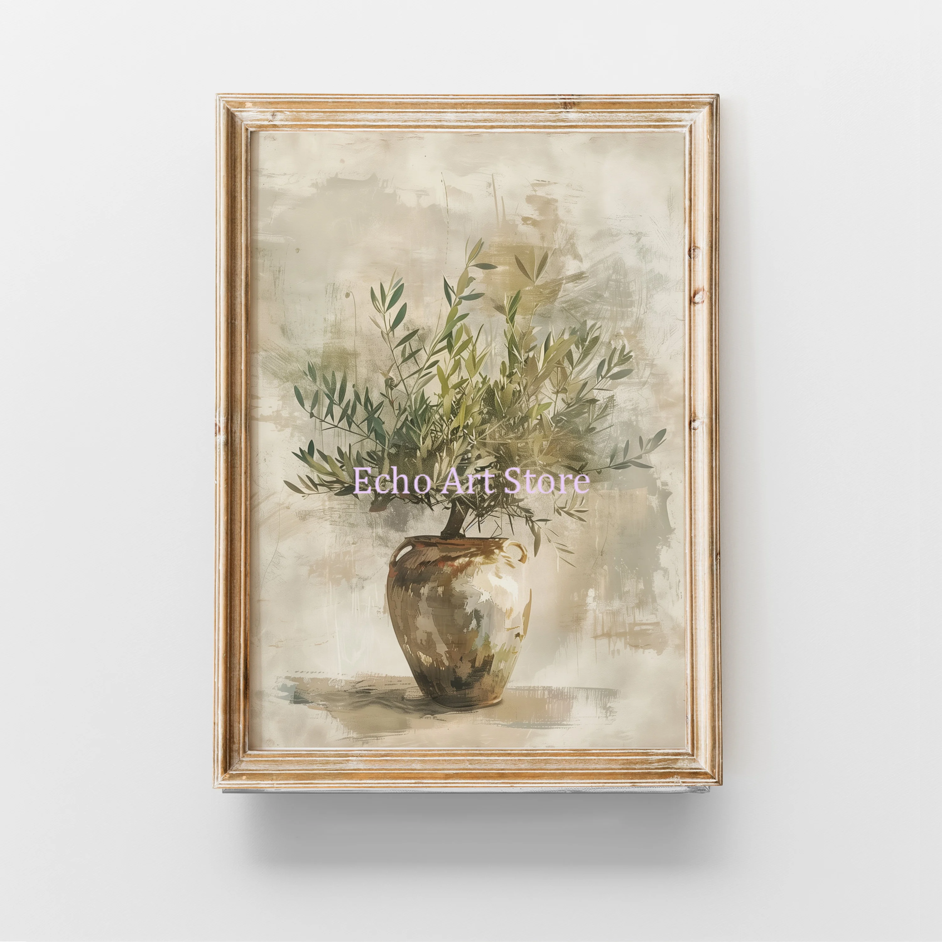 

Настенная картина "Ботанические оливковые ветки"