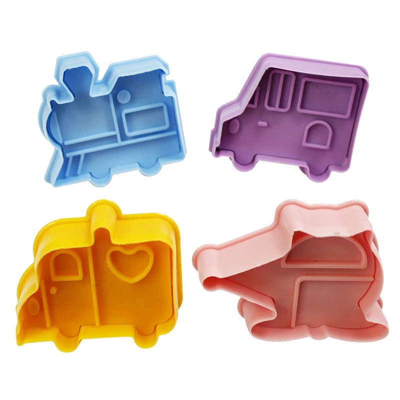 4 шт./компл. транспортная форма торт плунжерные формочки для печенья формы