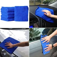 5pcsset car washing cloth washing cloth towel duster blue soft absorbent wash cloth car cleaning towels car auto care 2022