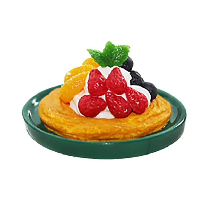 

1:12 Scale Dollhouse Miniature Mini Fruit Tart Pretend Play Dessert DIY Dollhouse Kitchen Food Toy Accessoires