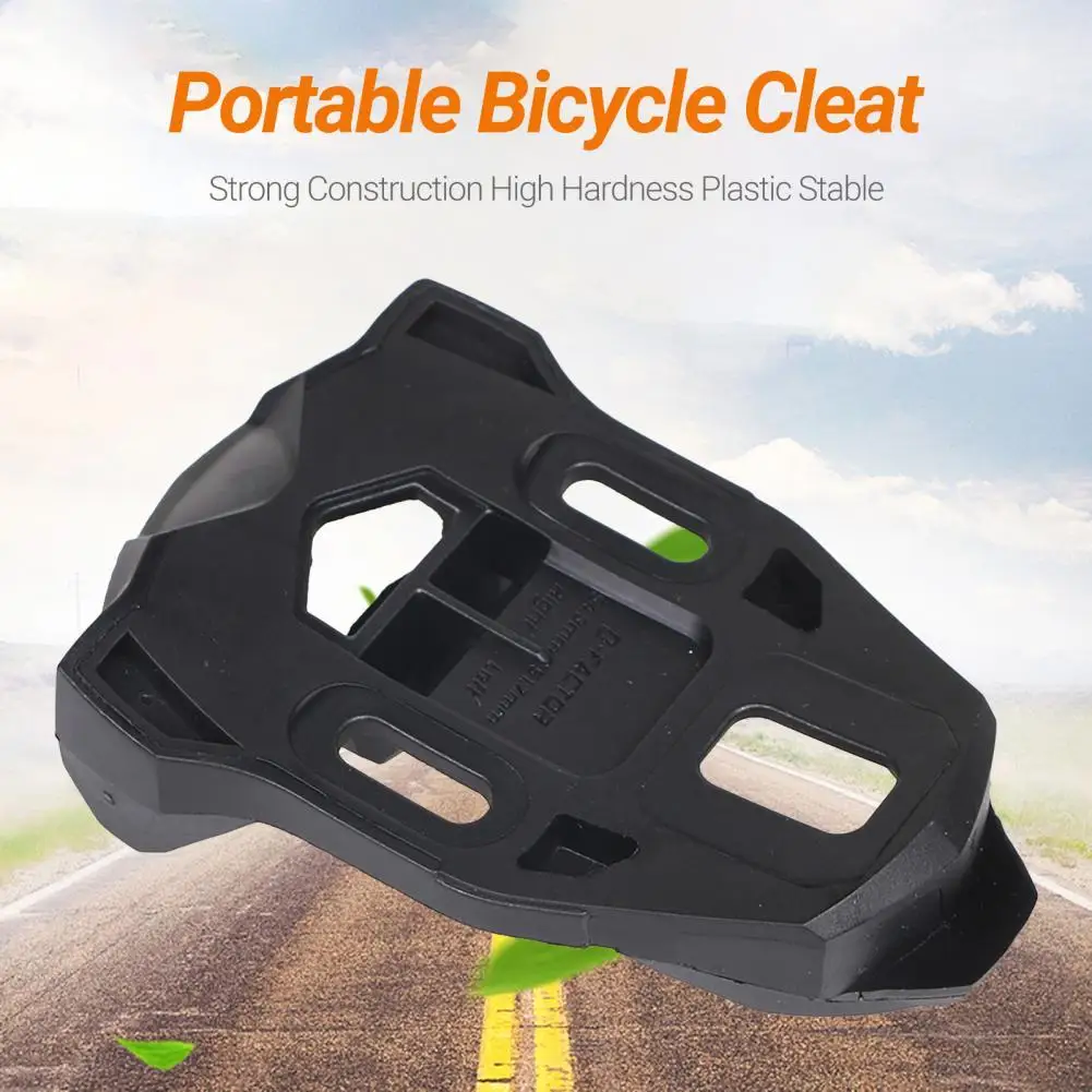 

1 pair of bicycle pedals solid structure high hardness plastic stable portable bicycle cleats for pedal cleats