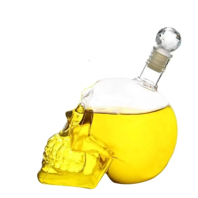 

Crystal Skull Head Shot Glass Party Transparent Champagne Cocktails Beer Coffee Wine Bottle Doomed Drinkware Bar Tools