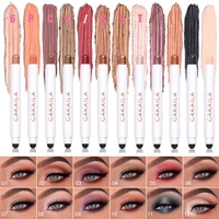 12 colors eyeshadow stick matte pearl shimmer cream eyeshadow pencil crayon waterproof long lasting creamy eyeshadow makeup