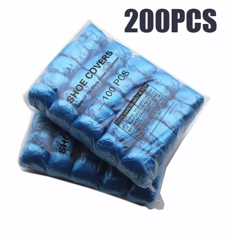 

200PCS T Buckle PE Shoe Cover Machine Shoe Cover Blue Disposable Convenient And Comfortable Model House High Quality Shoe Cover