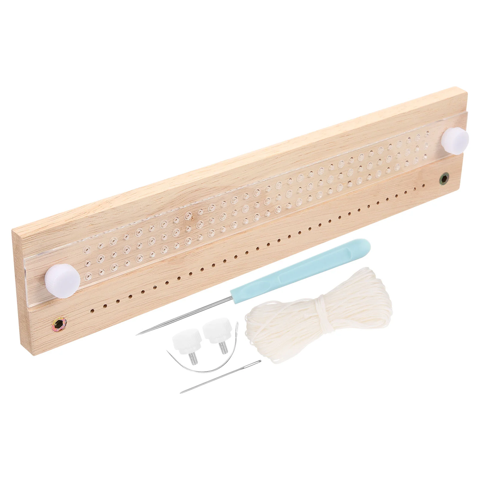 

The Notebook Hand Account Binding Kit Staple User Friendly Repair Wooden Bookbinding Convenient Books